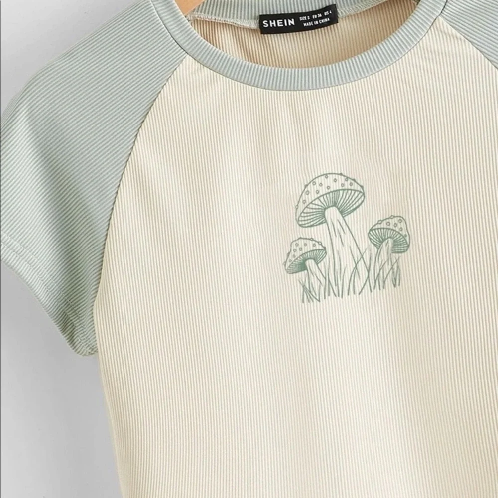 Mushroom Crop Tee, Multiple Sizes, NWOT, For Bundle Purchases Only - Picture 2 of 9